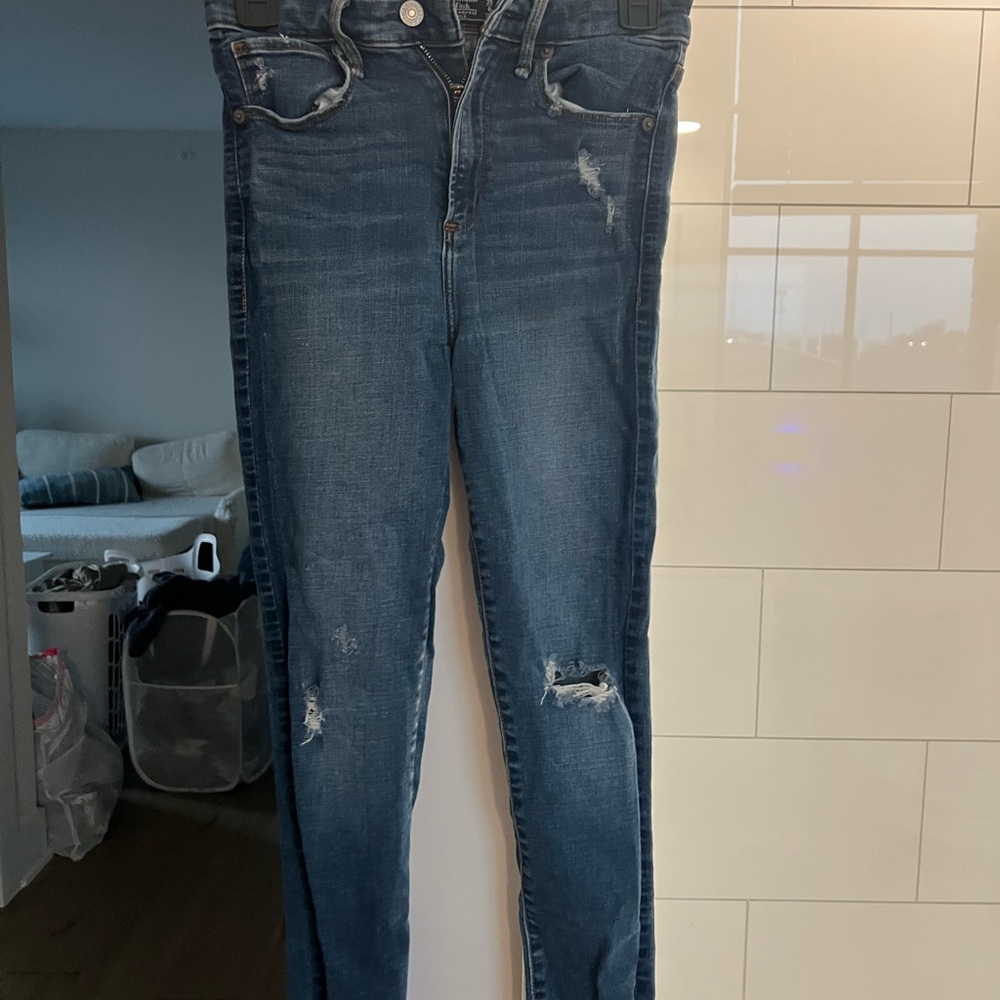 Abercrombie & Fitch Dark Blue Skinny Jeans